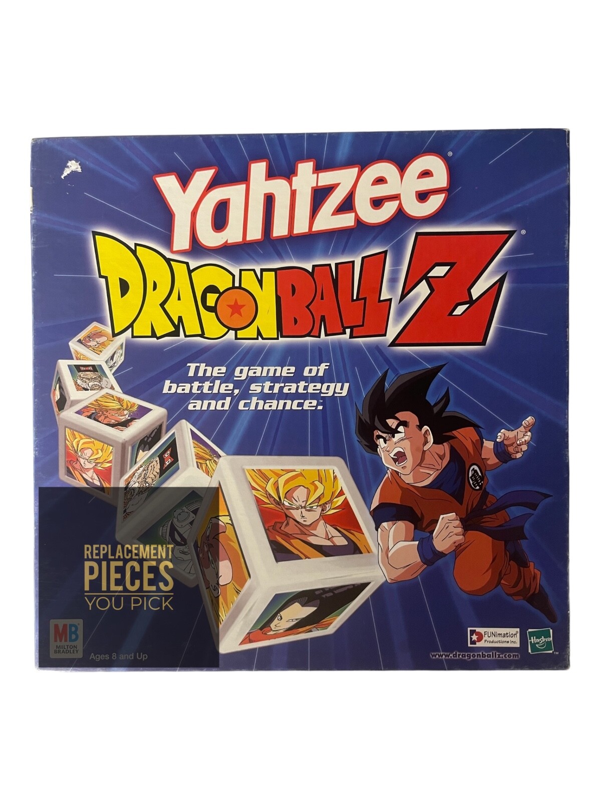 Vintage 2000 Yahtzee Dragonball Z Edition Replacement Parts Pieces You Pick