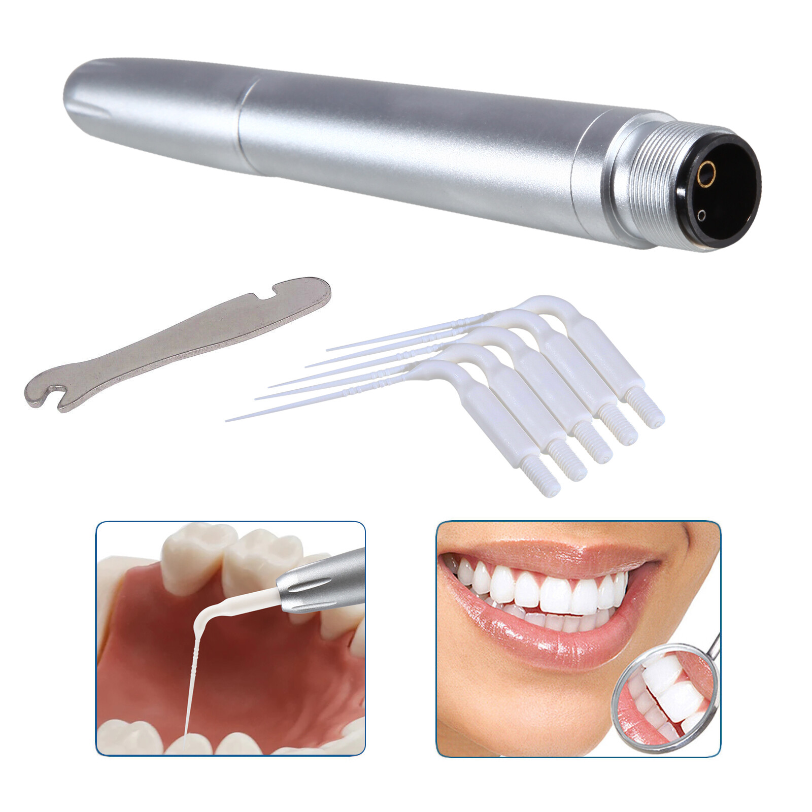 Dental Air Scaler Handpiece 5 Endo Irrigation Tips Compatible with KAV 2Hole DL