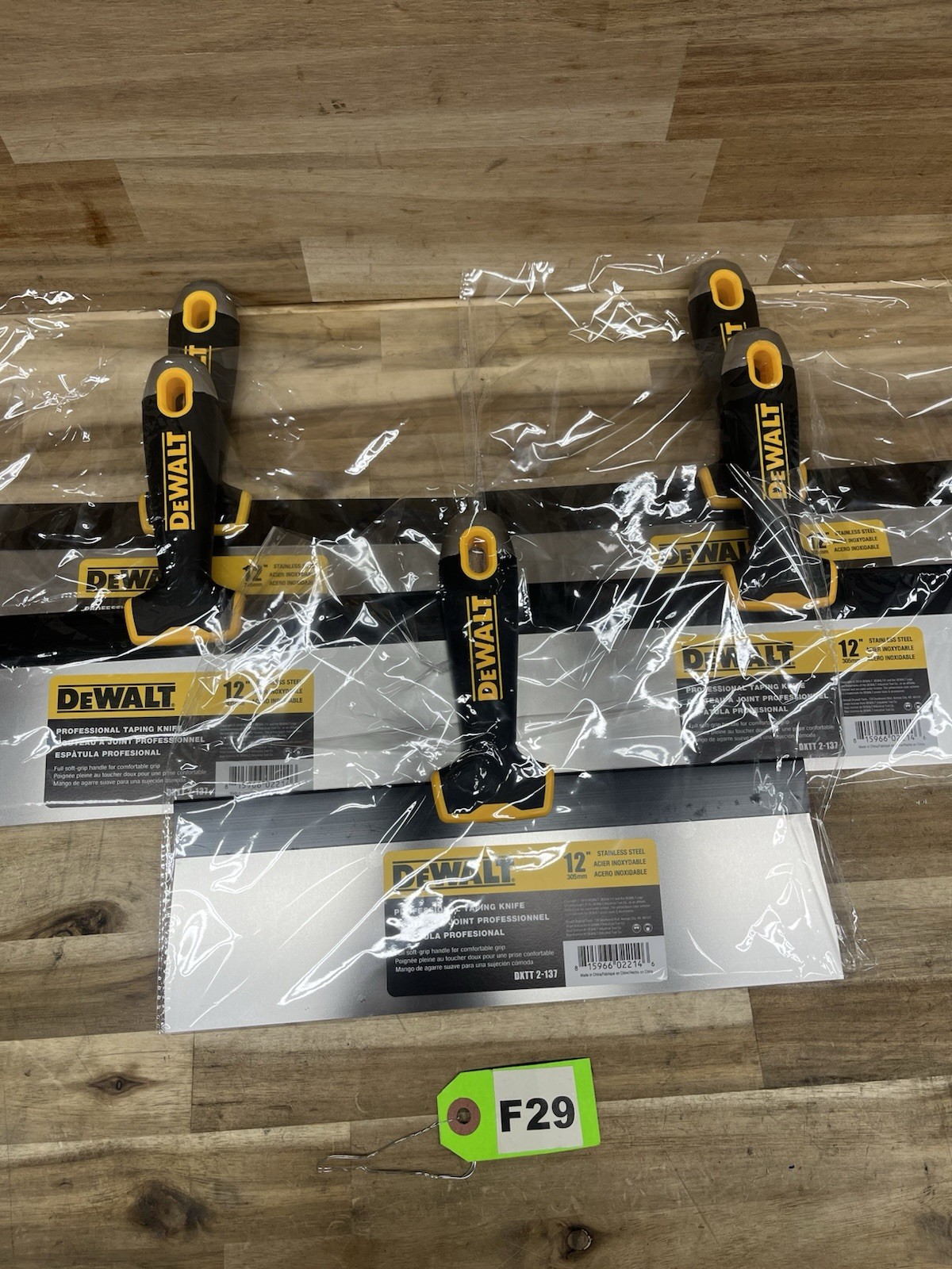 (NEW LOT OF 5) 12" Drywall Taping Knife Stainless Steel DEWALT DXTT-2-137 (F29)
