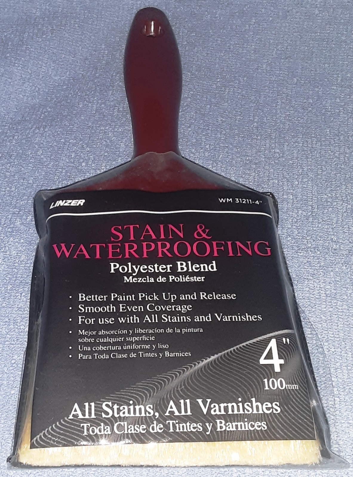 4" Linzer Stain & water proofing brush WM 31211