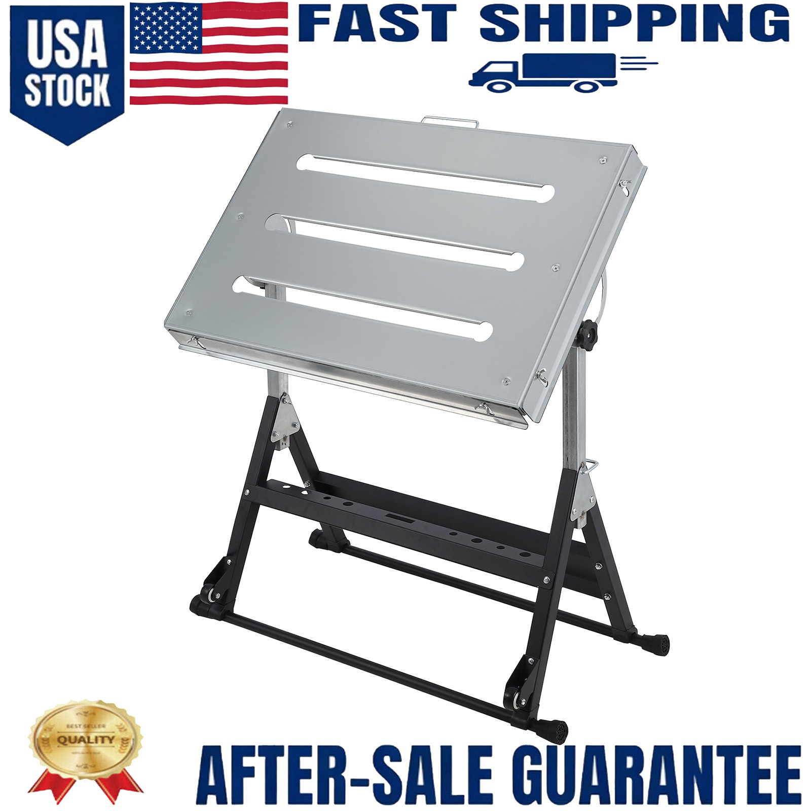 46x18'' Welding Table, 1000lbs Portable Welding Workbench with Folding Legs