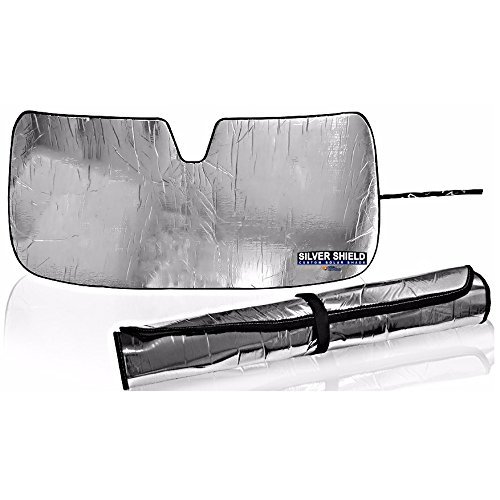 2013-16 Nissan Sentra Silver Shield Custom Fit Roll Up Reflective Sun Shade