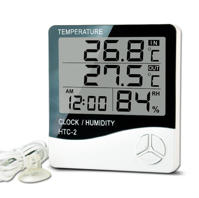 HTC-2 Digital Thermometer Hygrometer with probe Electronic Temperature Humidity