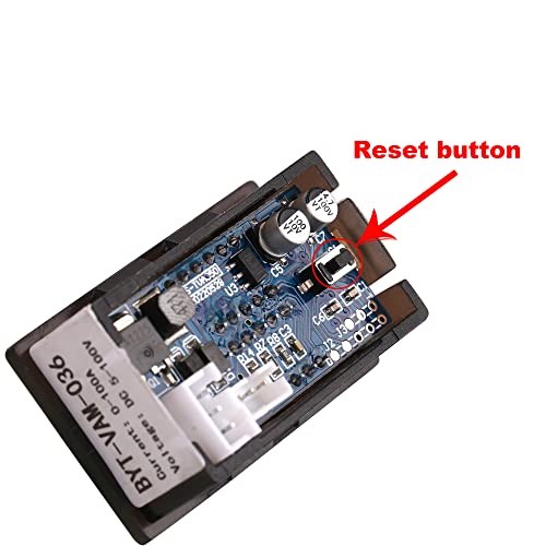Volt Amp Meter, DC 5-100V 100A Dual Display Current Voltage Meter, Digital