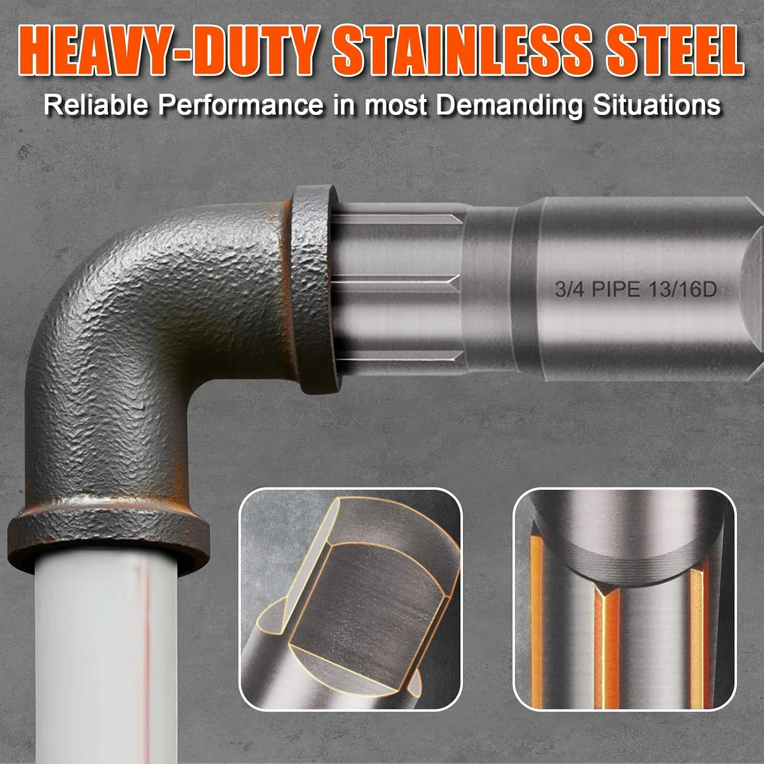 Pipe Extractor Set 6-Piece,Broken Pipe Extractor Tool Kit for 1/8" - 1" | Resist