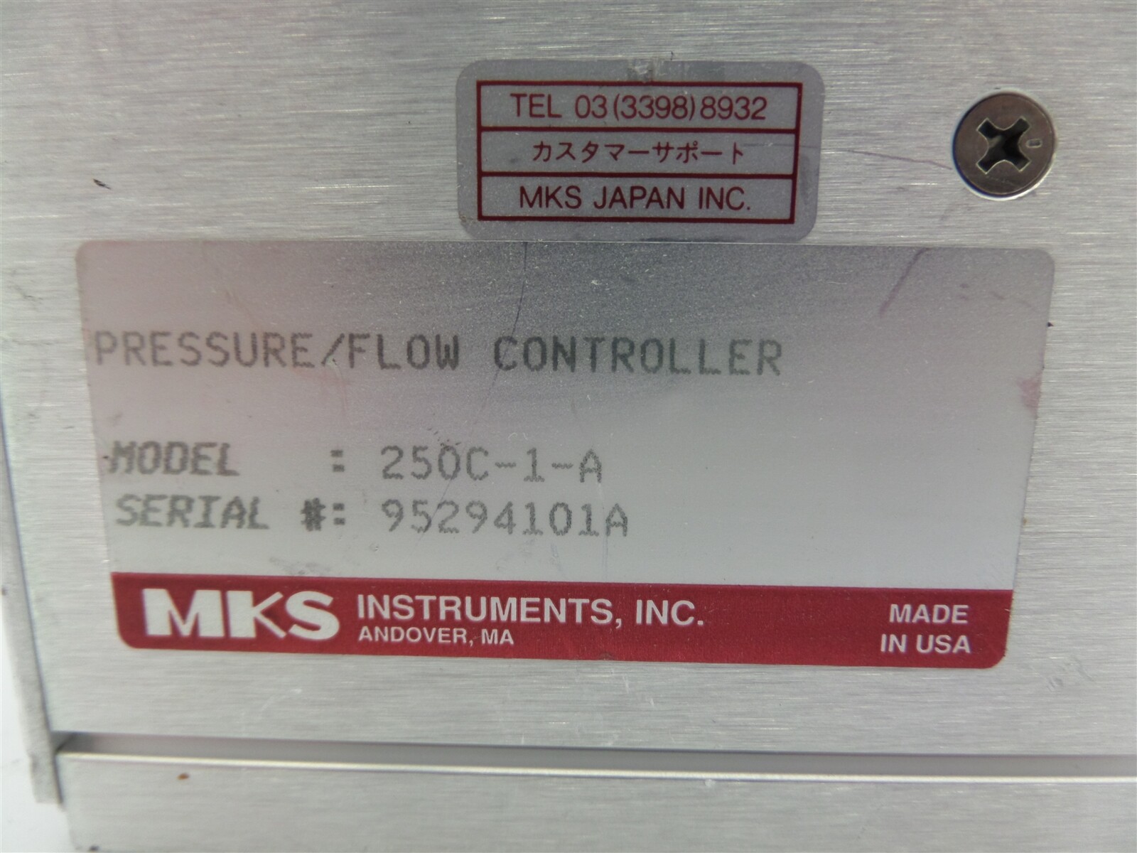 MKS Type 250 Pressure/Flow Controller 250C-1-A