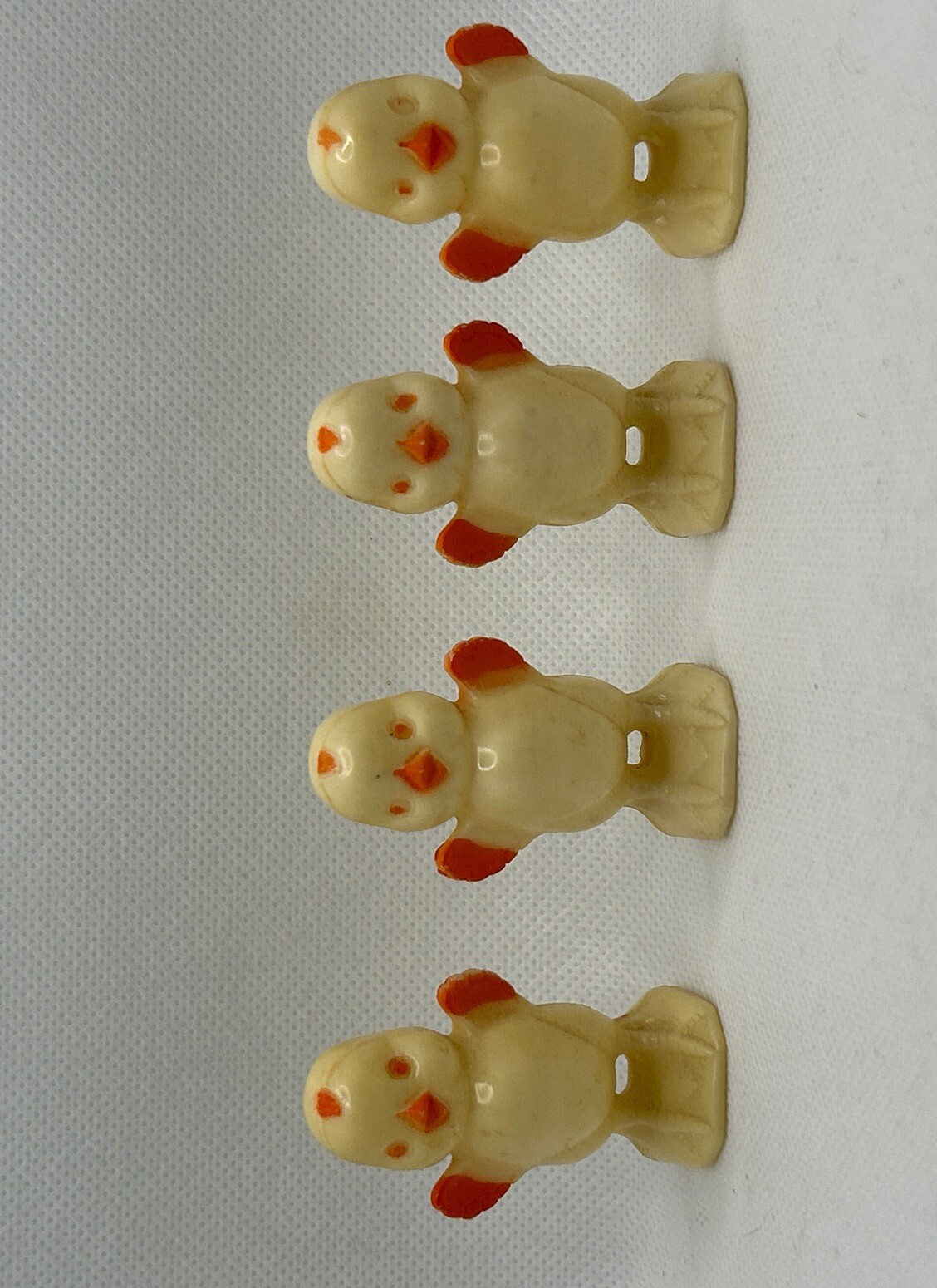 VTG 1950S KNICKERBOCKER 2” PLASTICS YELLOW MINI EASTER CHICK 4 Sold Separately
