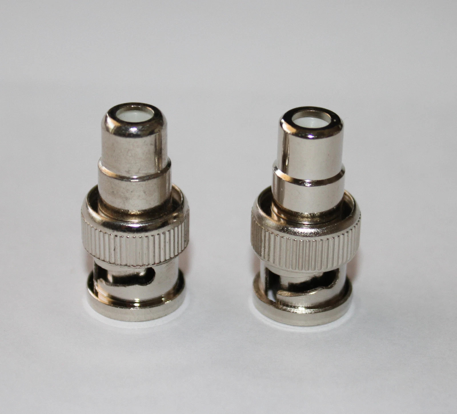 2-Pack RCA Female to BNC Twist-Lock Male 75-ohm Coaxial Adapters