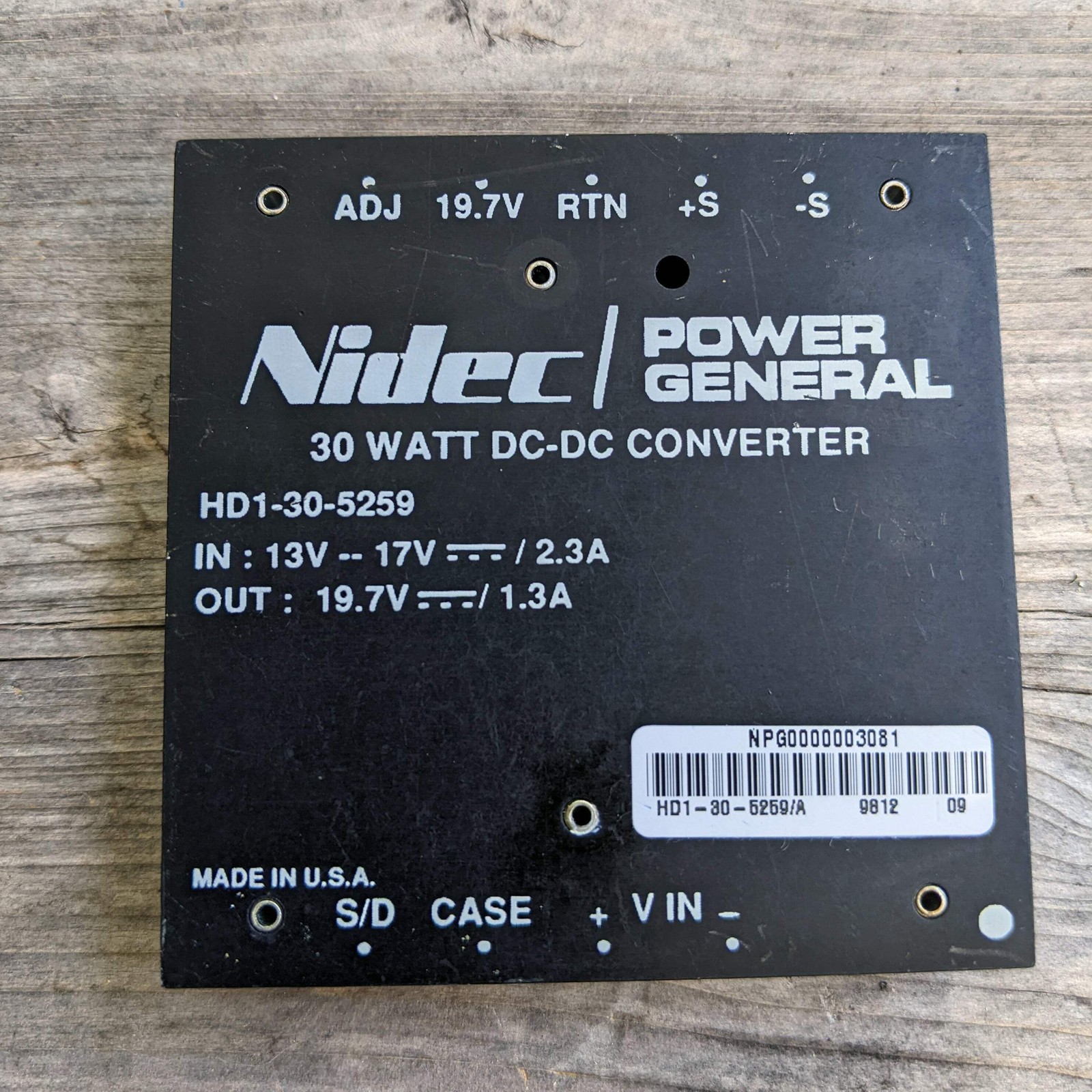 Nidec 30W DC/DC Converter AD1-30-5259