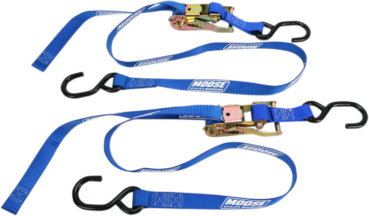 Moose Heavy Duty Ratcheting Tie Downs Blue (3920-0299)
