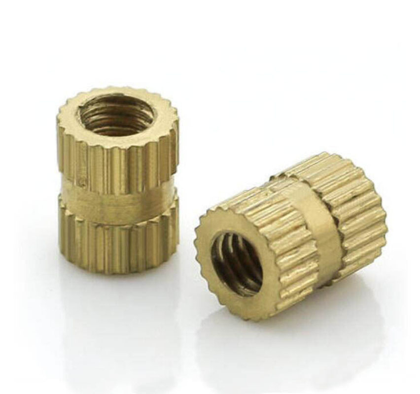 M4 M5 M6 M8 M10 Round Brass Threaded Decorative Embedded Knurled Insert Nuts