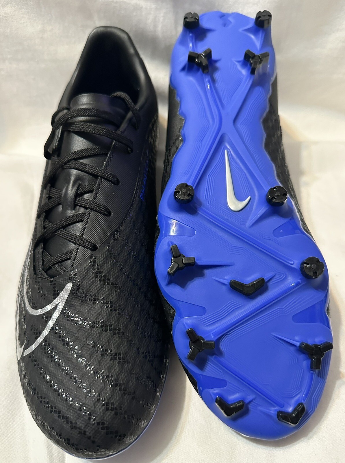 Nike Phantom GX Academy DF FG Soccer Cleat Black/Blue DD9473-040 Men’s Sz: 7