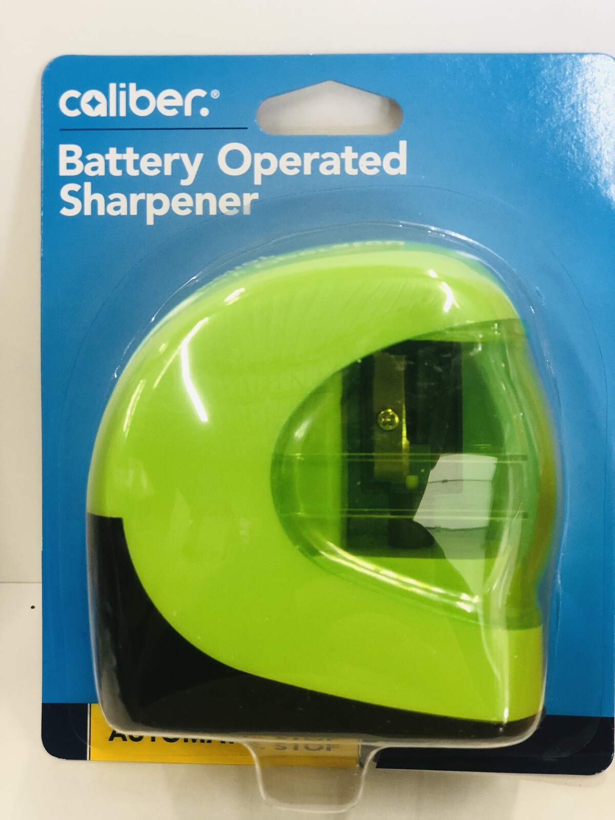 One Caliber Battery Operated Pencil Sharpener- Automatic Stop- Pick Your Color