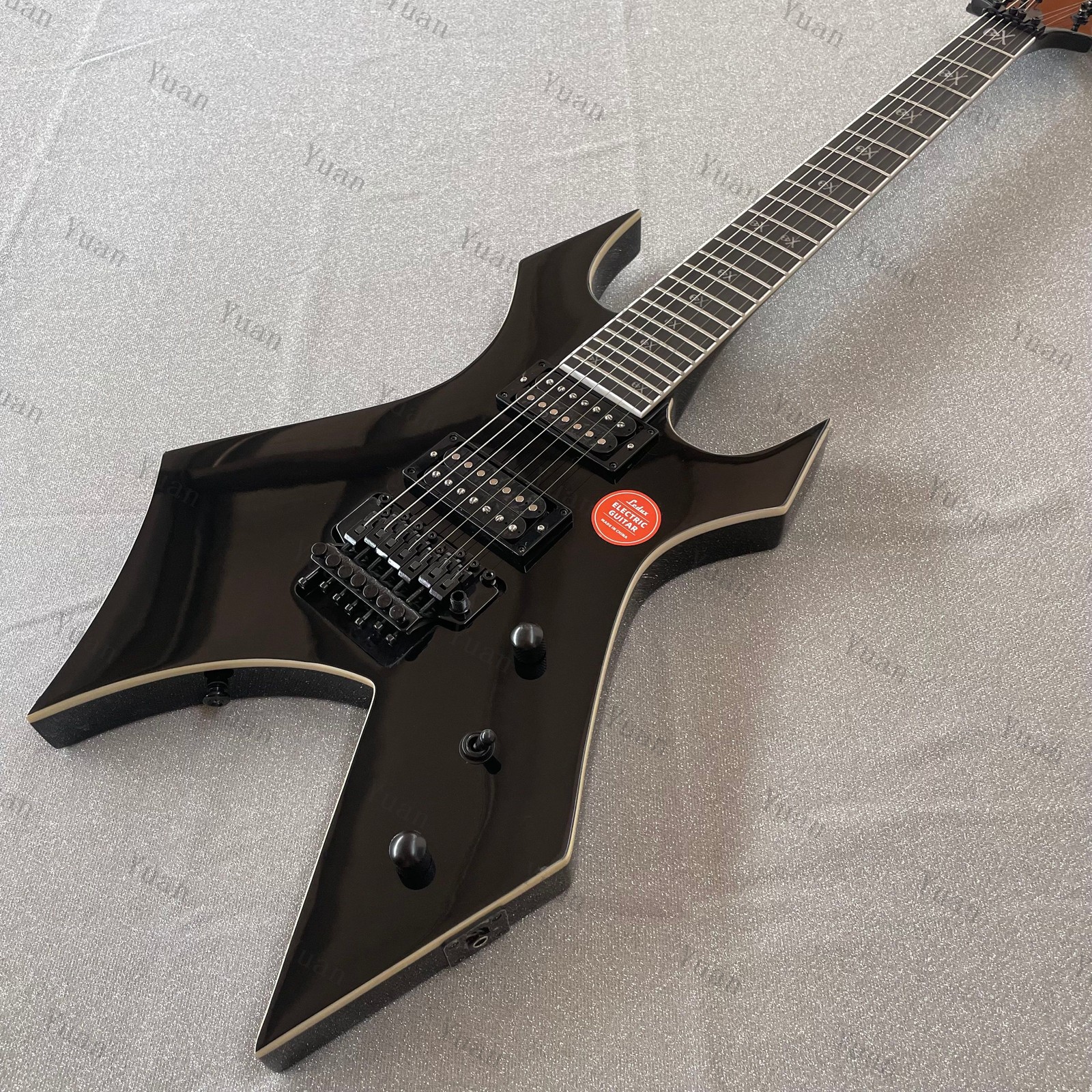7 String Solid body Electric guitar H H pickups Rounded fret Edge US Stock