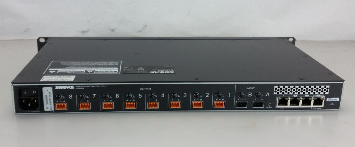 SHURE MXWANI8 8-Channel Audio Network Interface