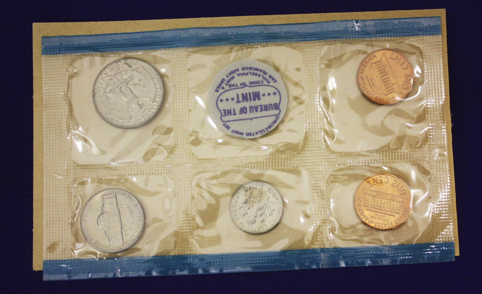 1970 Mint Set. Original Envelope OPENED. Coins are mint sealed.