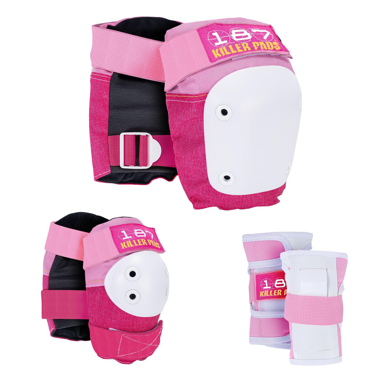 187 Killer Pads Six Pack Pad Set Protective Gear For Elbows Knees And Wrists -