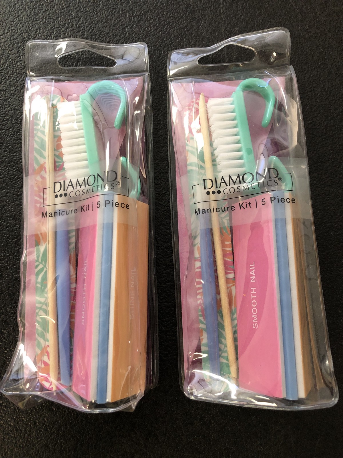 Set of 2 Diamond Cosmetics 5 Piece Manicure Kit [NEW]