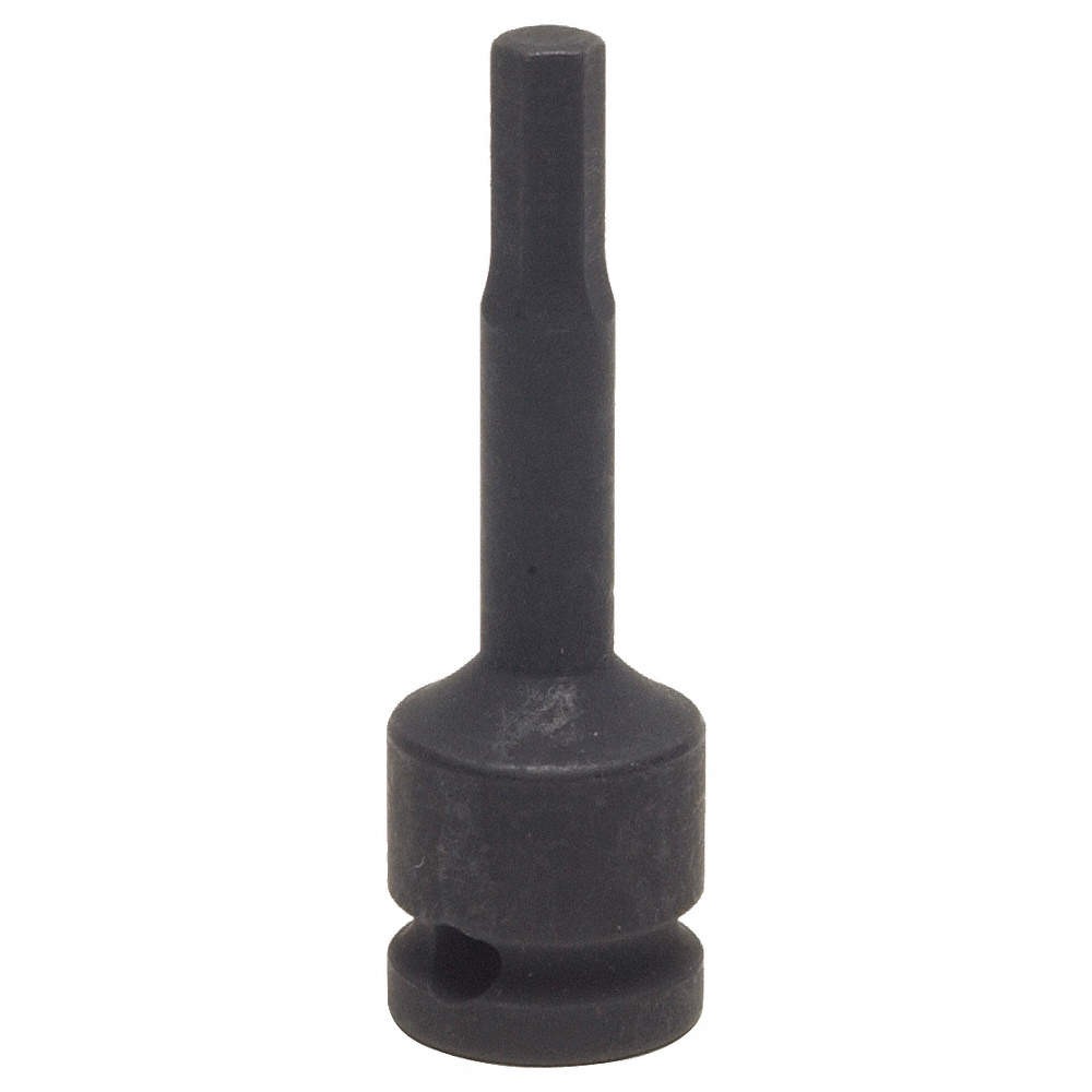 WESTWARD 4LZE1 Impkt Skt Bt St,Steel,Blk Oxd,H3/8 4LZE1