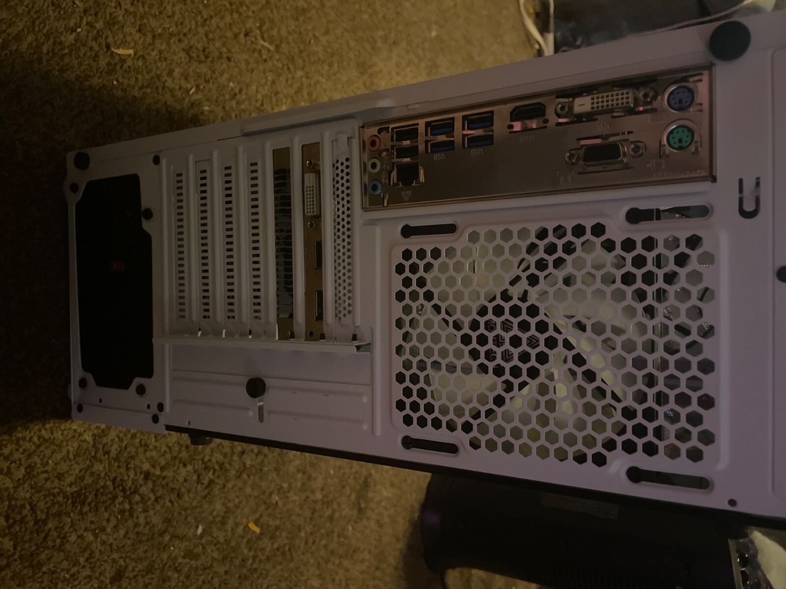 gaming pc desktop flurry white