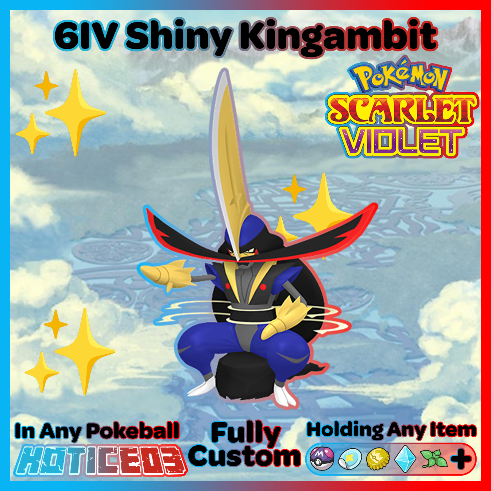 ✨ Shiny Kingambit 6IV ✨ Pokemon Scarlet & Violet 🚀 Fast Trade 🚀