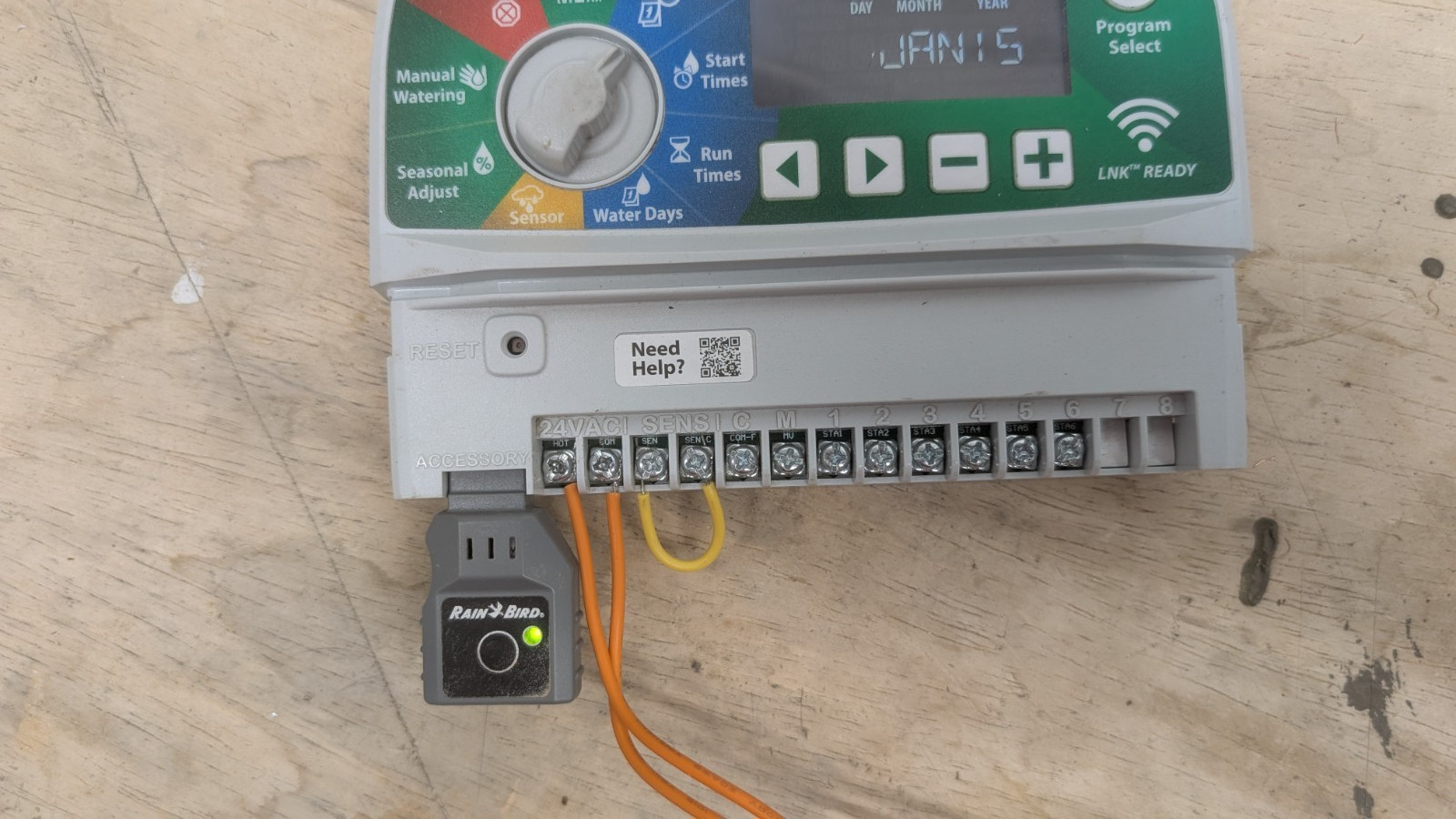 Rain Bird ESP-TM2 6-Station Faceplate Module Panel WITH LNK WiFi Module Bundle
