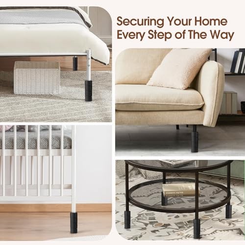 Pack Bed Frame Toe Protectors – Cushioned Corner Guards for Bed Frame Round 4
