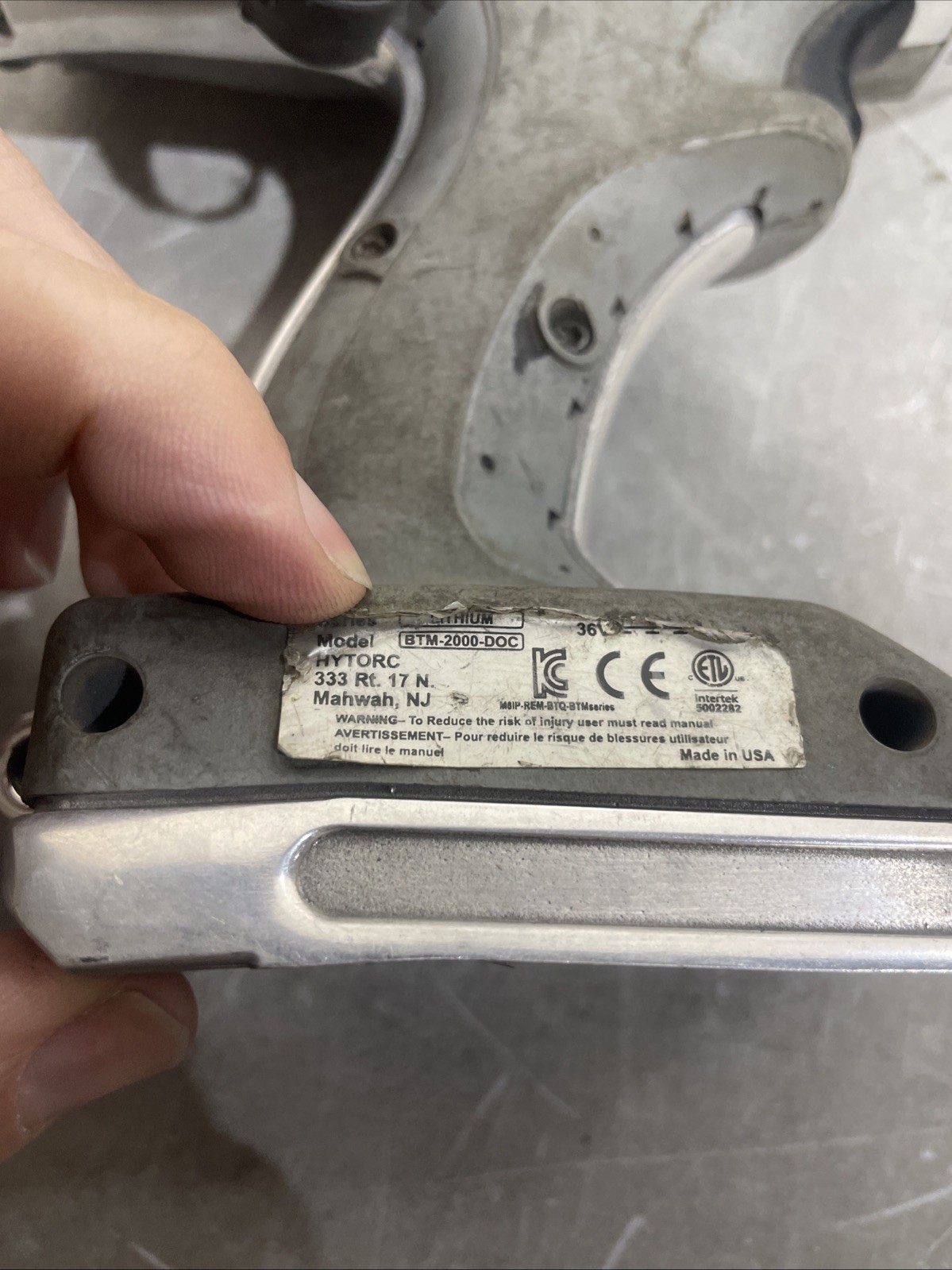 Hytorc BTM 2000 Doc 1 Inch Torque Impact Gun.