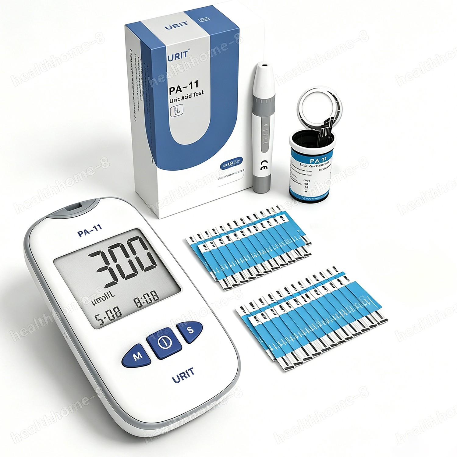 Uric Acid Test Kit Analyzer for Gout Care Includes Meter and 25 Test Strips
