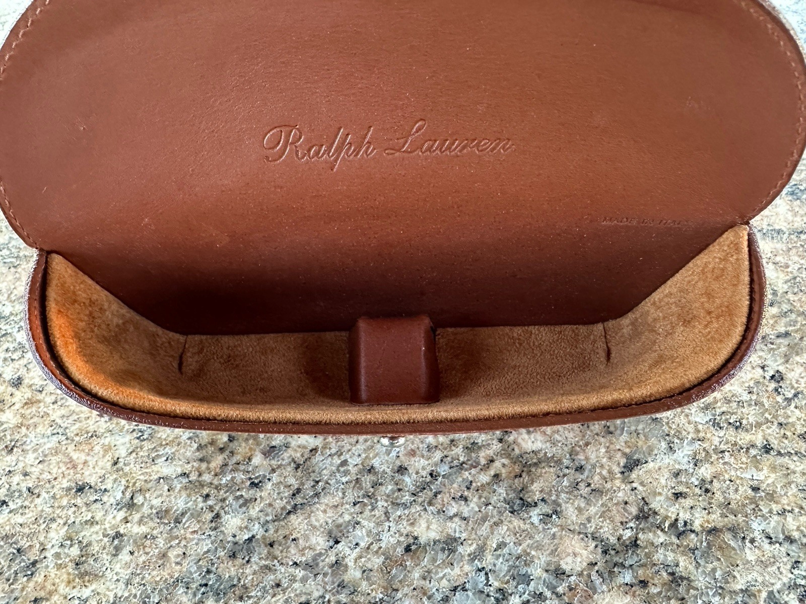 Ralph Lauren Purple Label Sunglasses Hard/soft Case Cognac Authentic