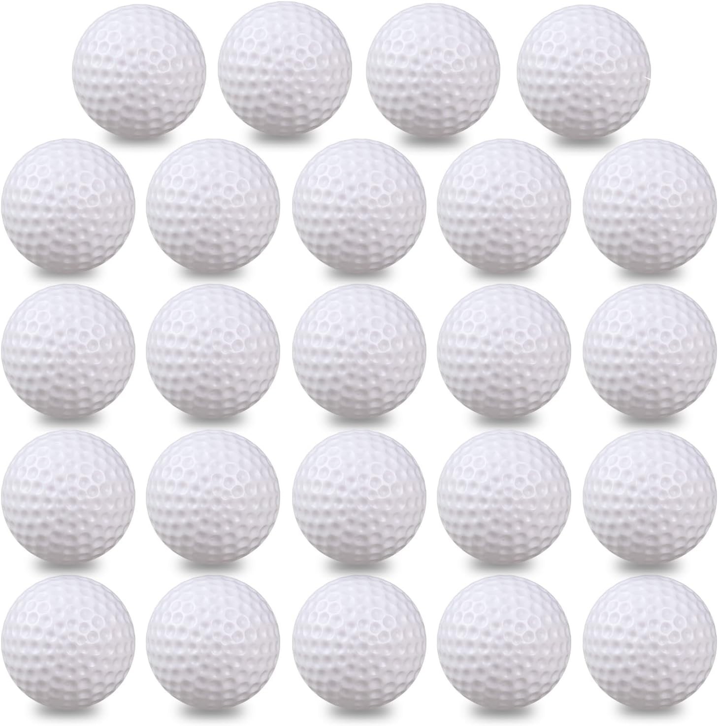 KOFULL Plastic Golf Balls Practice, 24/100 Pack Hollow Plastic Golf Balls Indoor