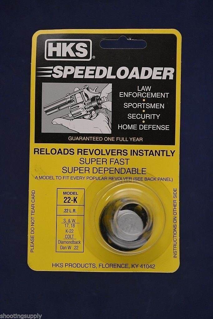HKS Speedloader  22-K;  6-Shot;  22 LR;  Fast & Dependable NEW