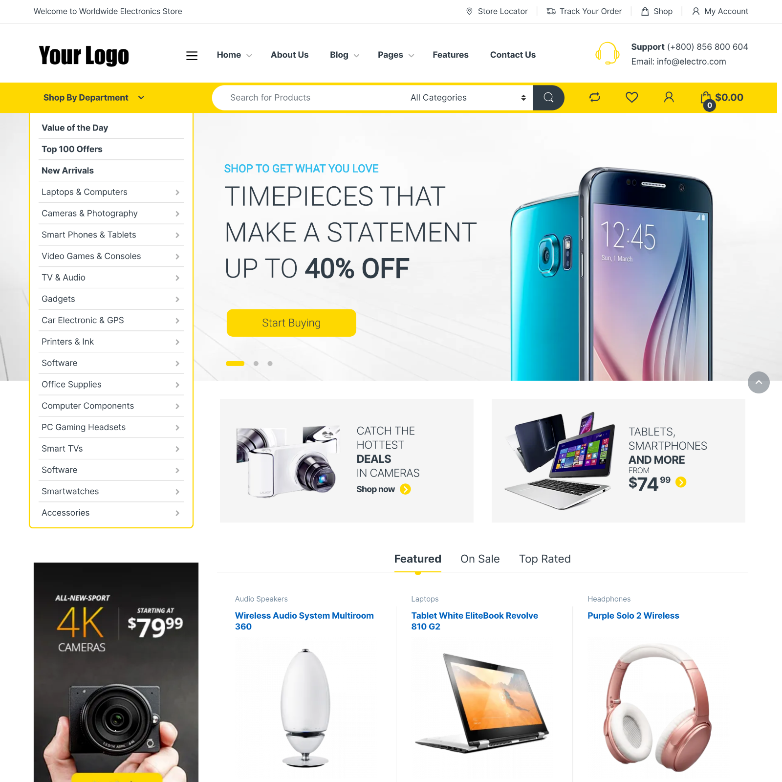 Mobile Store Website Design with Free 5GB VPS Web Hosting