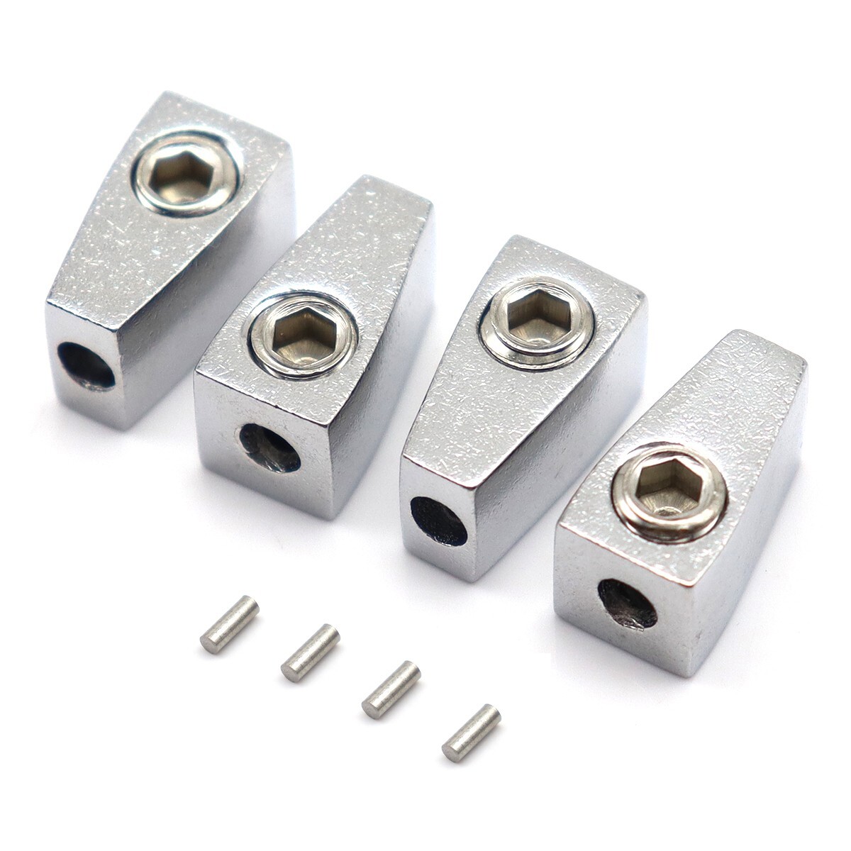 4 String Headless Bass Nut Single String Nut for 4 String Electric Bass Silver