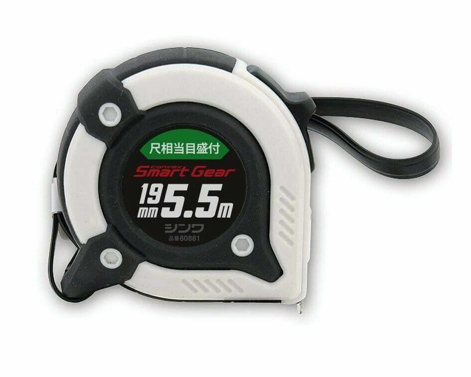 SHINWA / MEASURING TAPE "SMART GEAR SHAKU (Japanese unit) & 5.5m" / 80881
