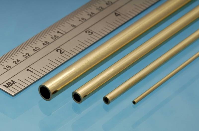 Albion Alloys MBT5M Round Brass Tube 3 x 1.5mm OD x 0.8mm ID 0.7mm Walls x 305mm