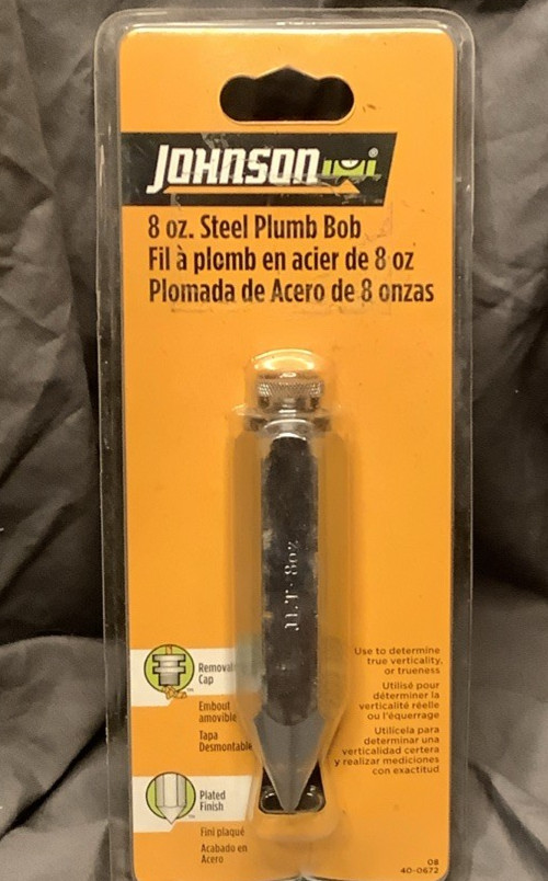 Johnson 8oz Steel Plumb Bob