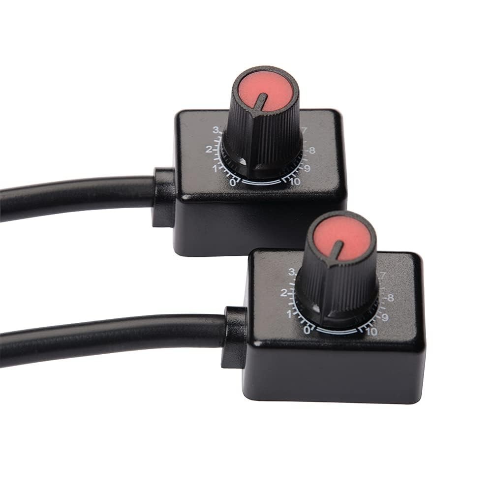 2Pack DC0/1-10V Knob LED Dimmer Mini Controller Rotary Switch Low Voltage Pas...