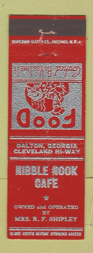 Matchbook Cover - Nibble Nook Cafe