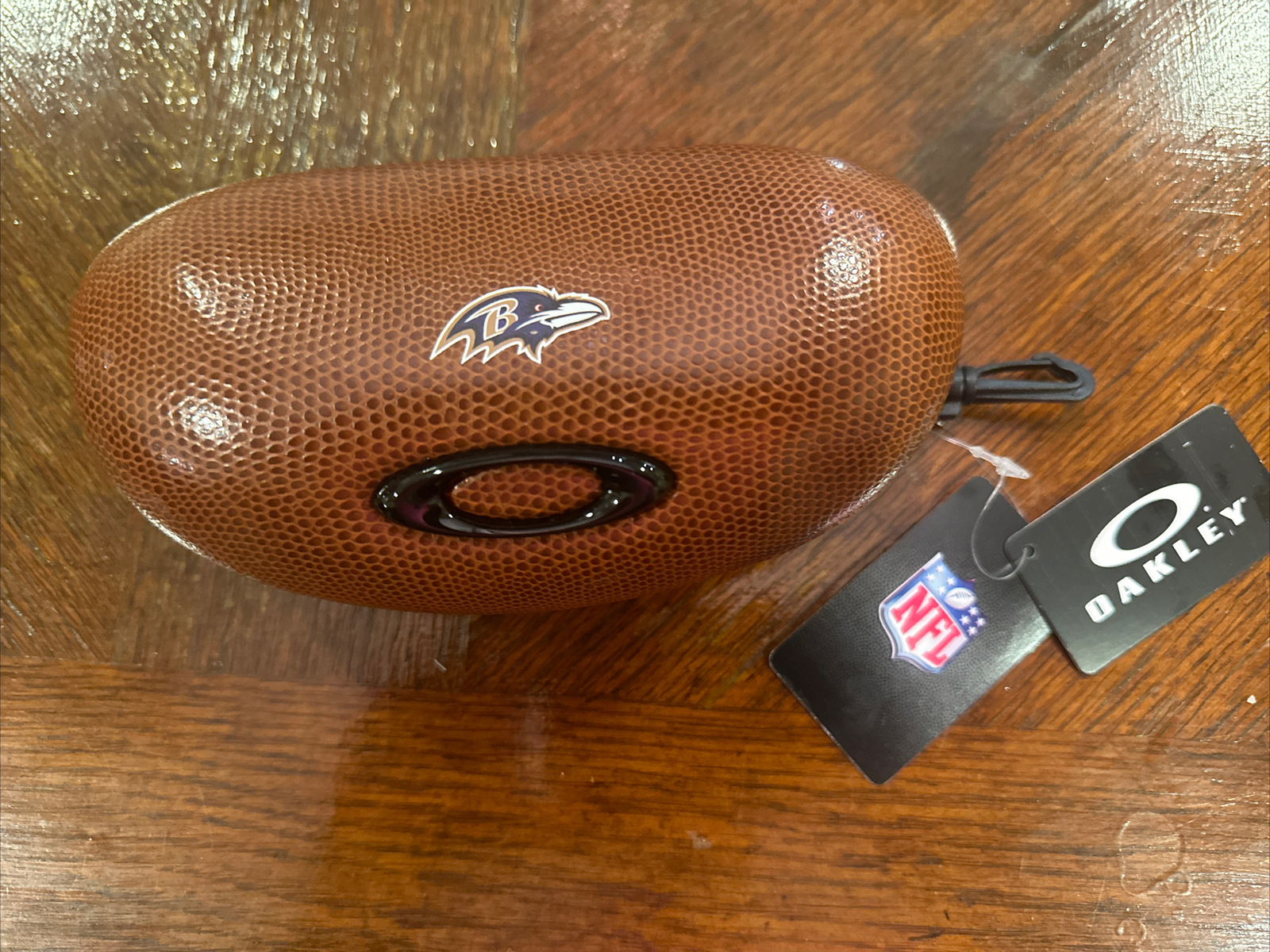 New Oakley NFL Baltimore Ravens Sunglasses Clamshell Hard Case.