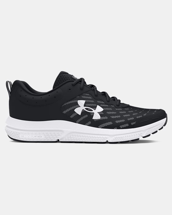 Under Armour Men's 10.5 UA Charged Assert 10 Running Shoes Black/White - 302617