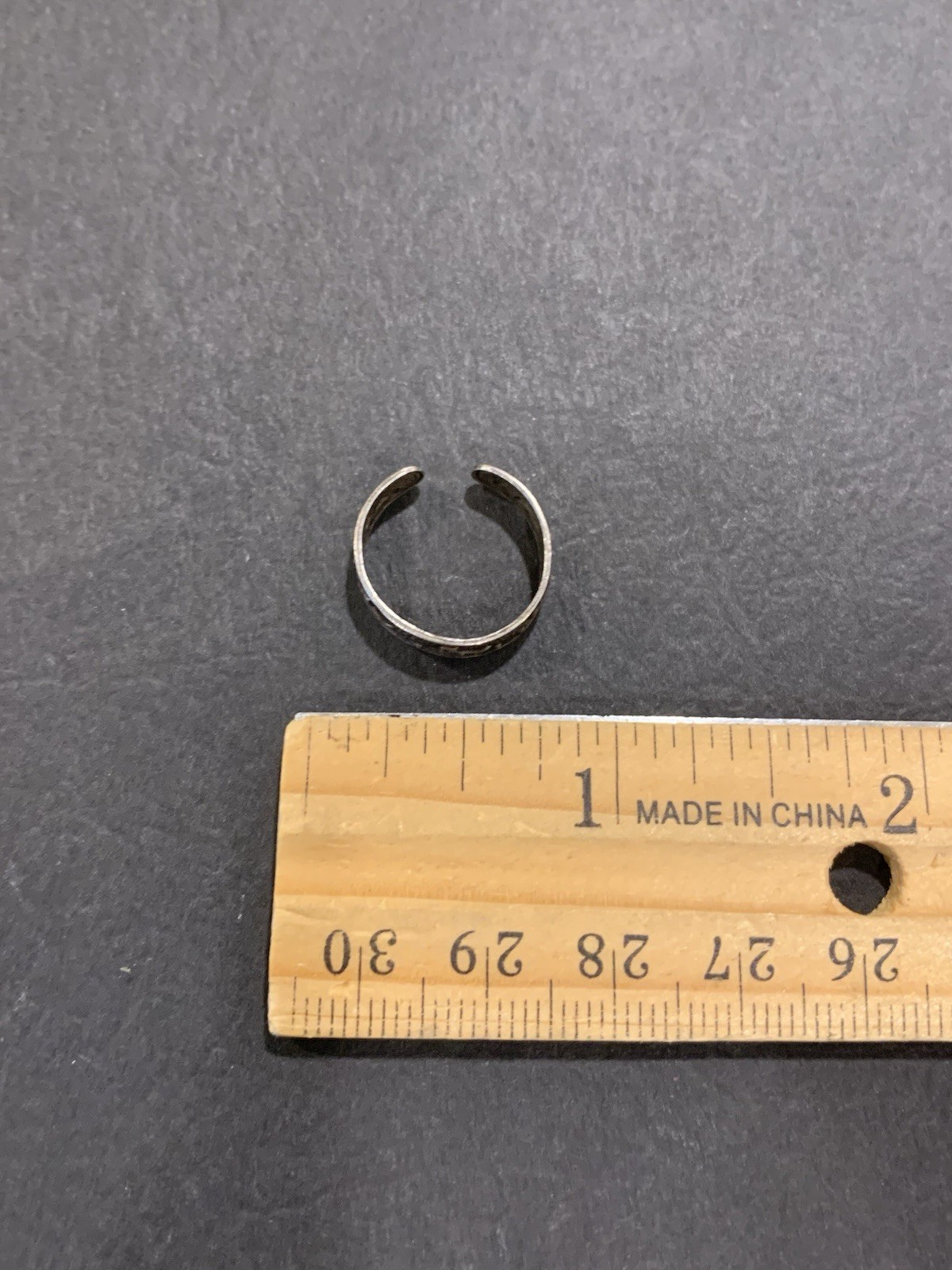 Sterling Silver Dolphin Toe Ring Size 4.5