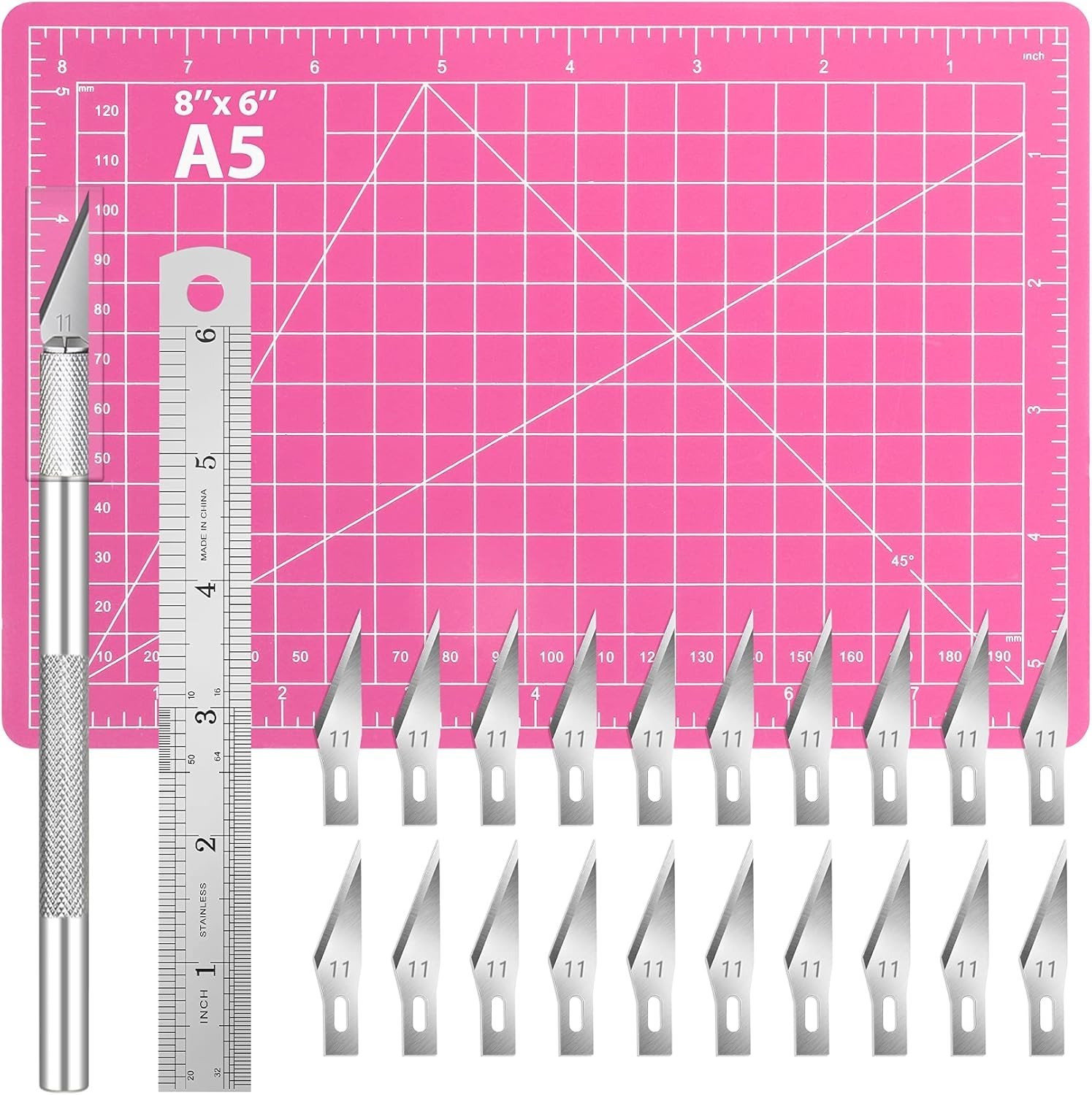 Multi-Purpose Exacto Knife Set: 23 Tools for Art, Stencil & Scrapbooking