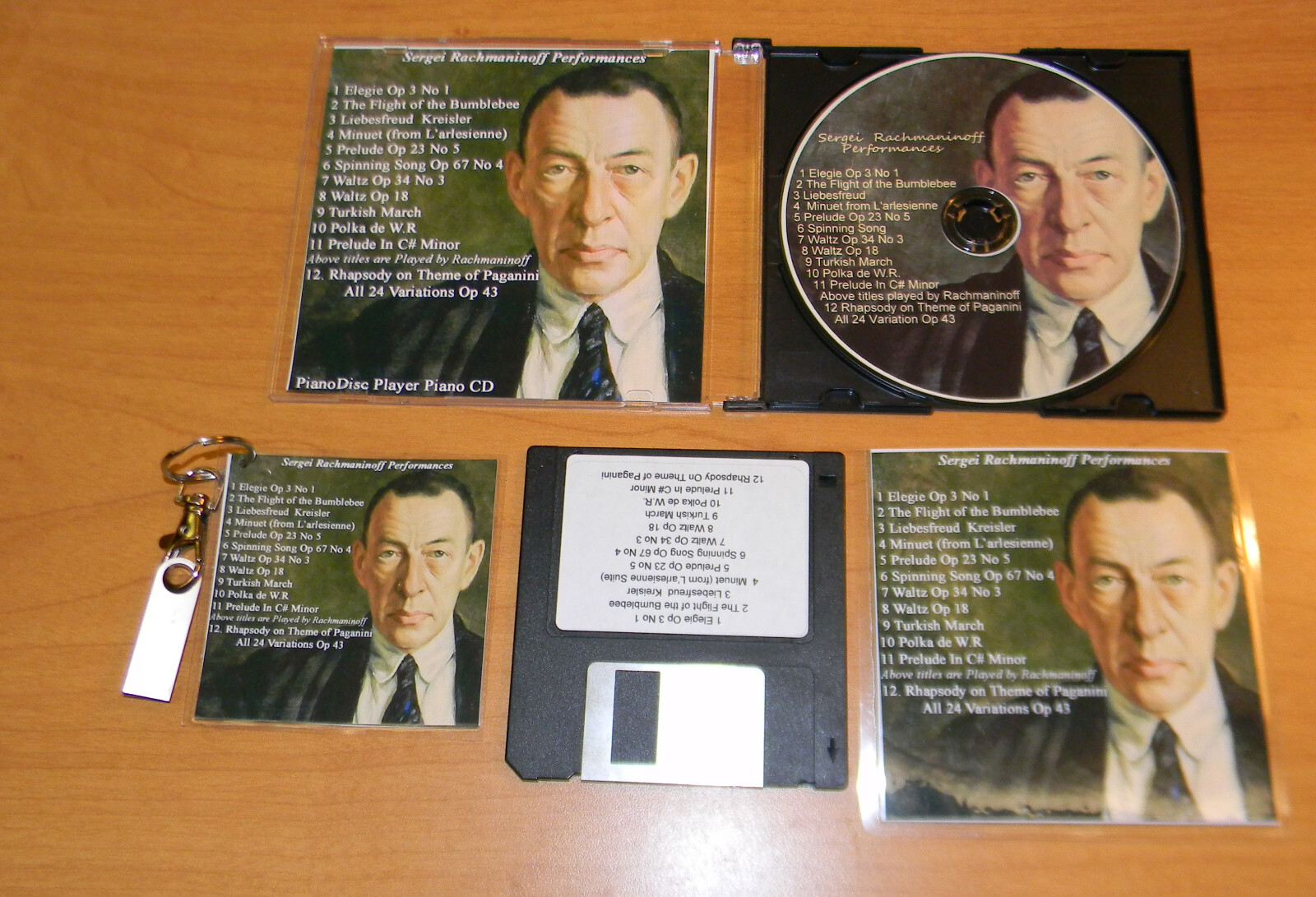 Rachmaninoff Playing Piano for Yamaha, PianoDIsc, Roland & MIDI Player Pianos
