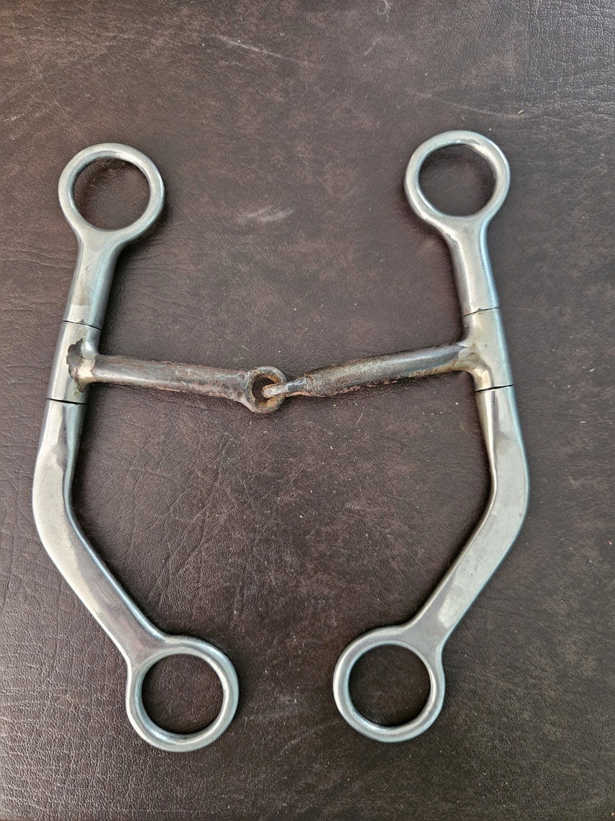 Used Stainless 5" Western Long Shank Snaffle (#7)