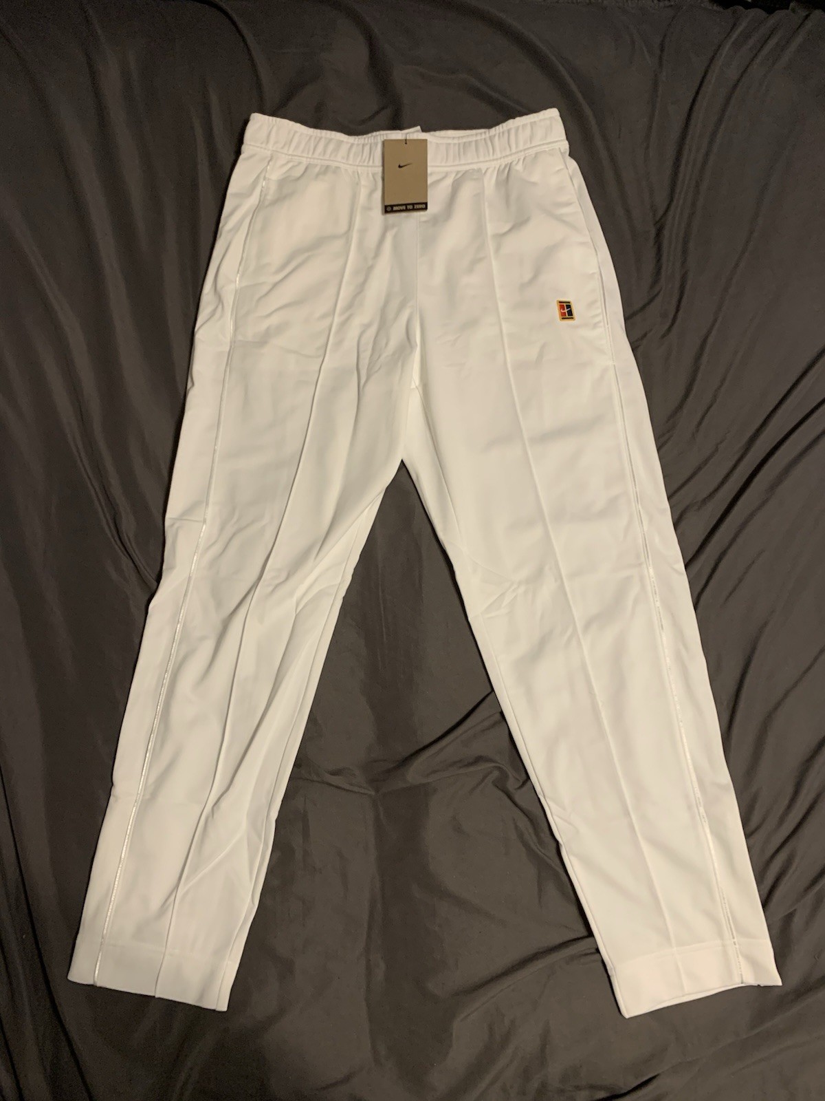Nike Court 24F/W Heritage Suit Pants Mens Sz M Tennis Pants White DC0621-100 NWT
