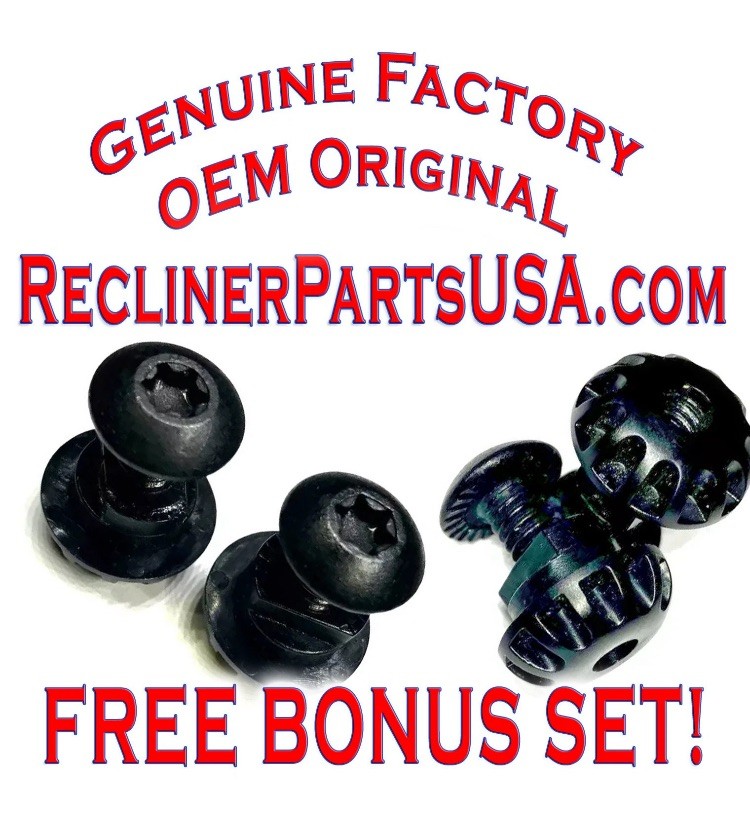 OEM LAZY BOY PARTS La-Z-Boy Recliner Leg Rest Screw Bolts Plastic Grommet Set