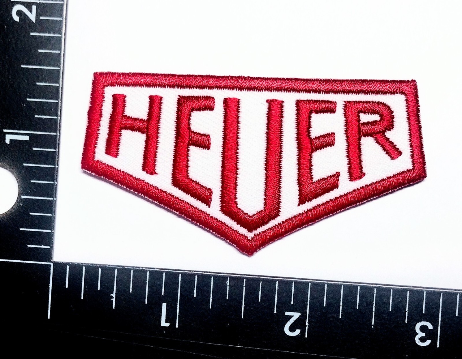 Authentic Heuer Tag Embroidered Iron or Sew Quality Patch Fast Shipping w/Trk#