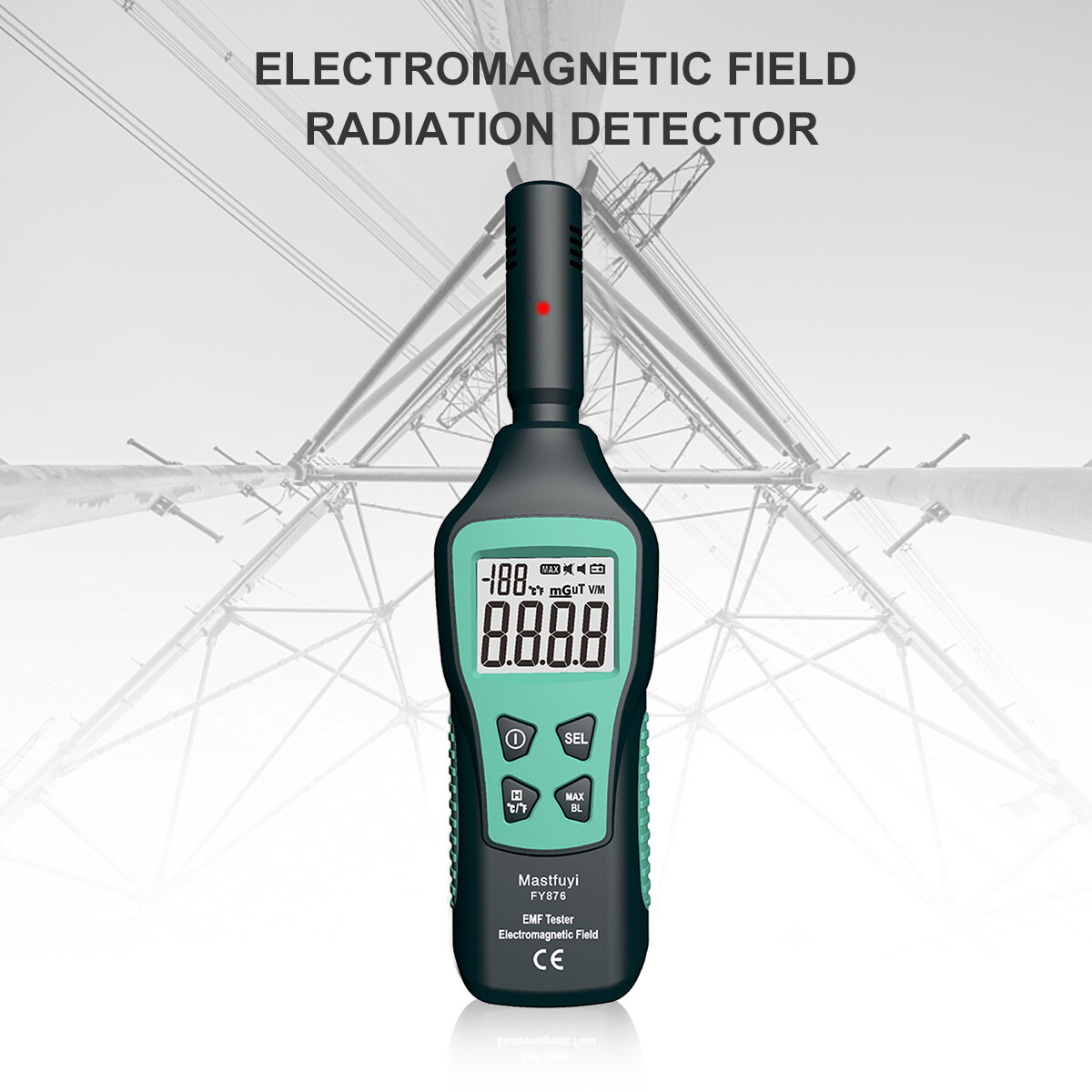 LCD Digital EMF Meter Electromagnetic Radiation Detector High Precision F8H0
