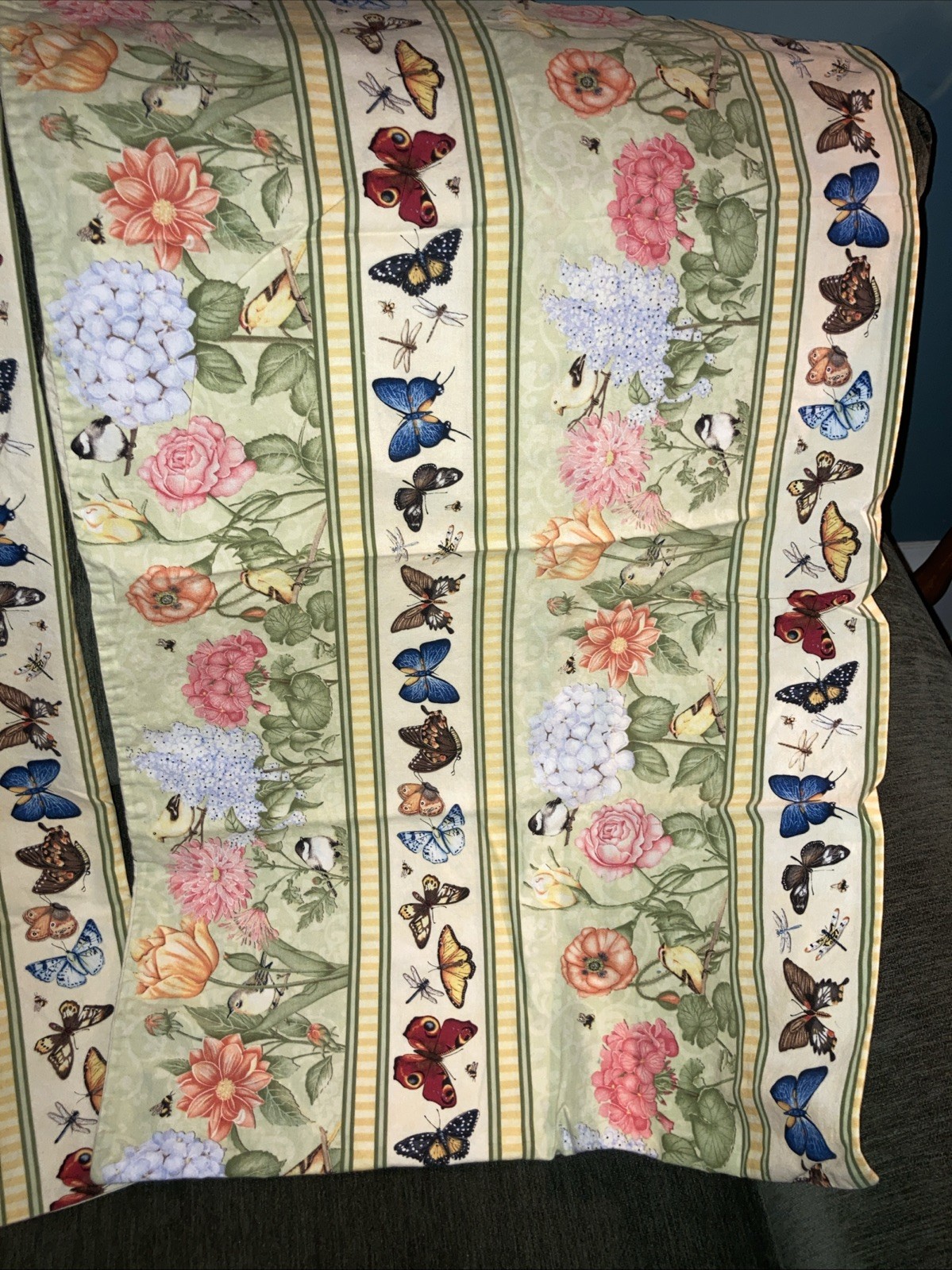 2 Cotton Or C Blend Handmade Pillowcases Illuminating Spring Fabric? 20x 31”